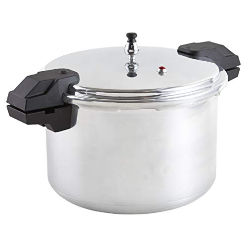 16-Quart Silver Aluminum Pressure Cooker O939446