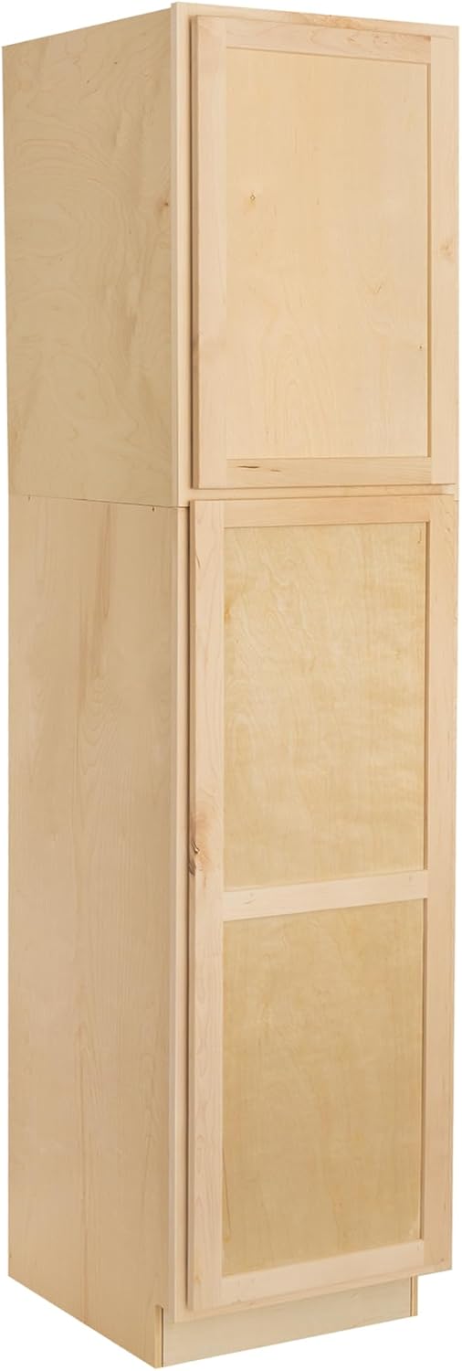 Raw Maple 24" D x 24" W x 84" H Plywood Base Kitchen Cabinet C72756