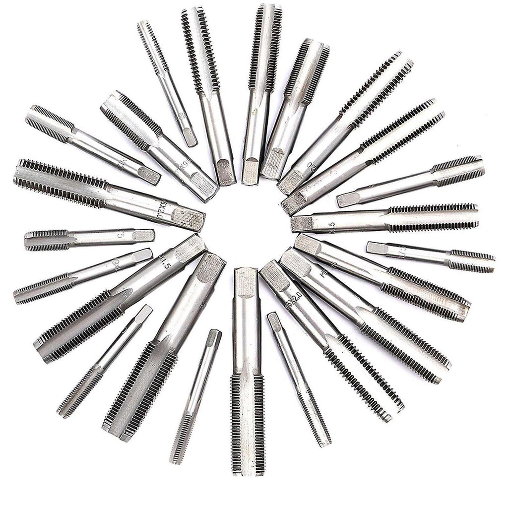 110 Pcs Metric Tap and Die Set M2-M18 Tungsten Steel Titanium with Storage Case L535007