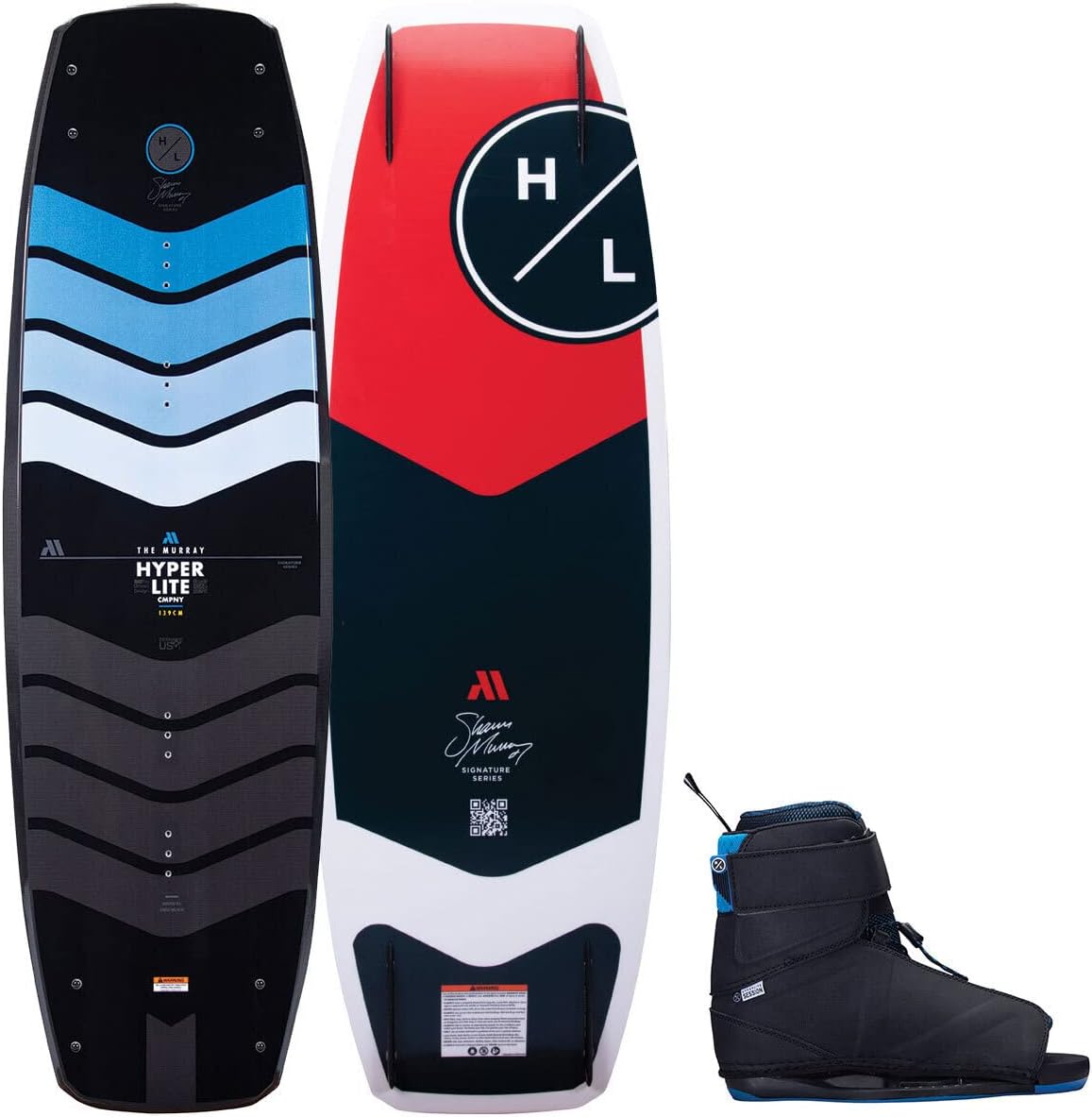 Black/Yellow Wakeboard with Session Bindings 134cm S79845