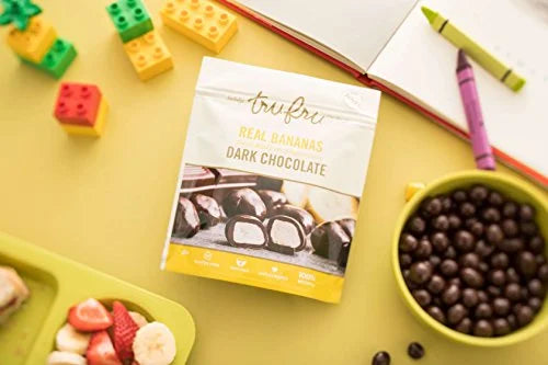 6-Pack Dark Chocolate Dipped Freeze-Dried Bananas 4.5 oz Q190