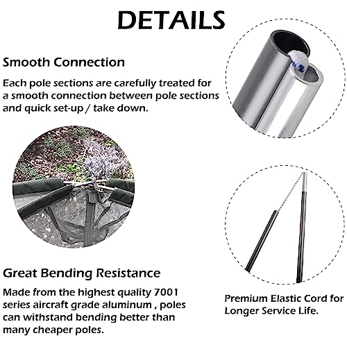 7001 Series Aircraft-Grade Aluminum Tent Poles O5273