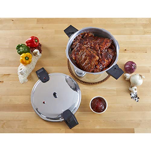 16-Quart Silver Aluminum Pressure Cooker O939446