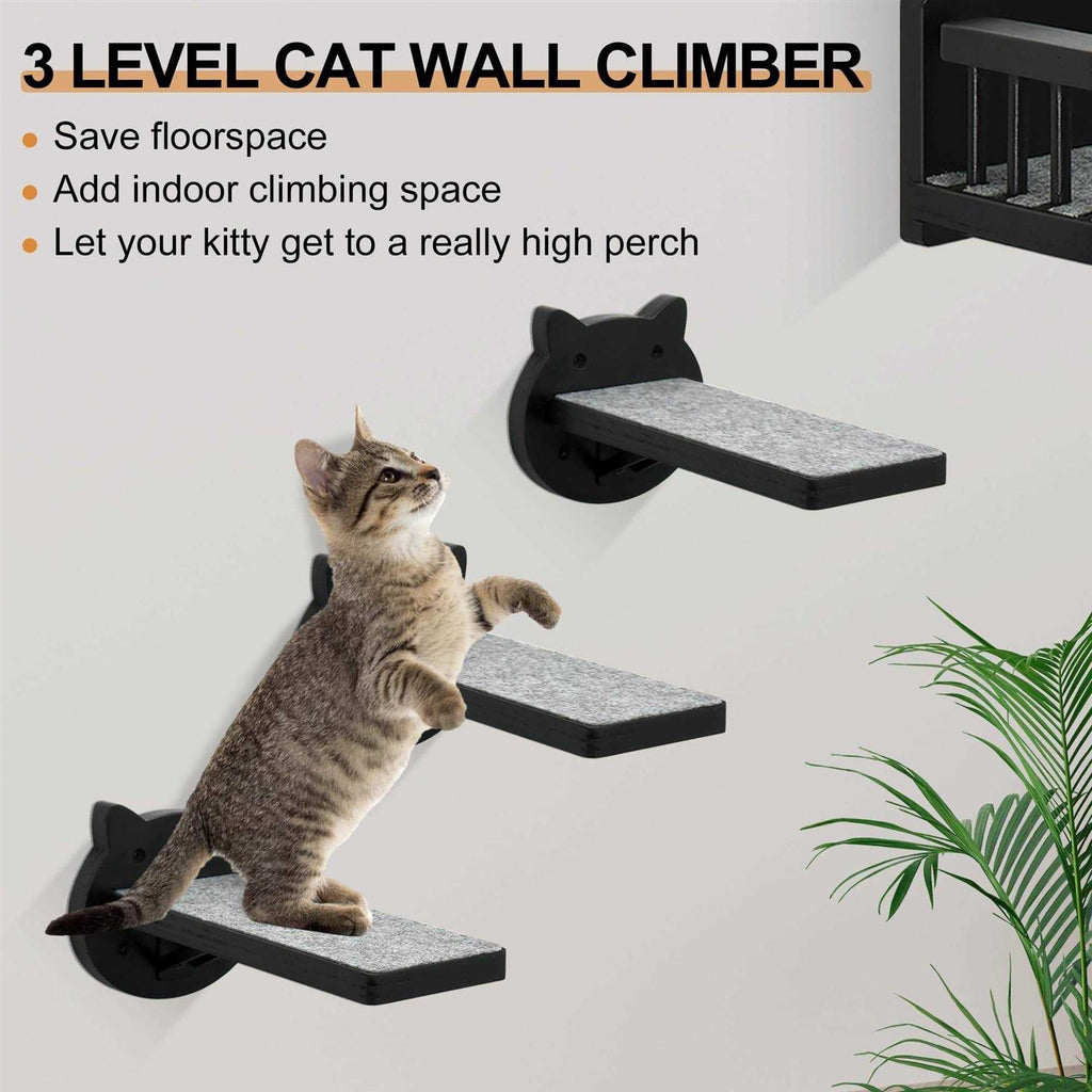 Cat Wall Shelves with 3 Steps J606513