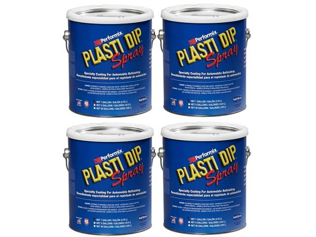 Black/Blue Rubber Spray 4 Pack P210