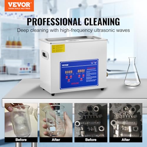 Ultrasonic Cleaner, Stainless Steel, 3L R387
