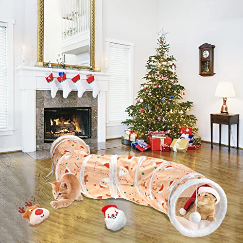 4Pcs Christmas Cat Toys Set with Ball, Catnip B675988