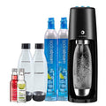 Black Sparkling Water Maker Bundle with CO2 and BPA Free Bottles E684