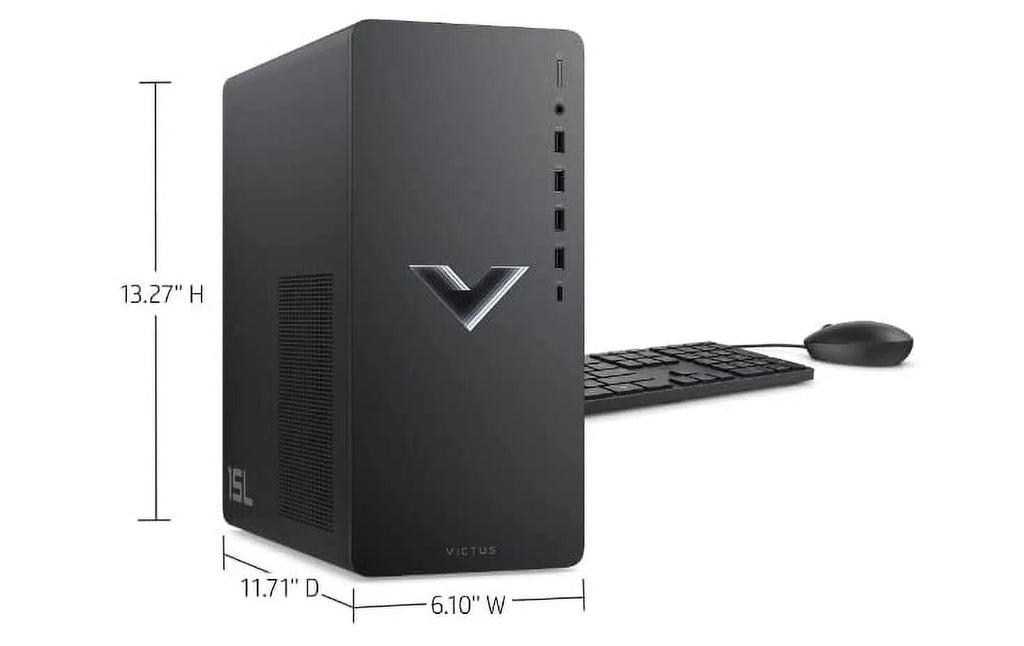 Black AMD Ryzen 7 5700G Desktop with AMD Radeon RX 6600XT Q1700