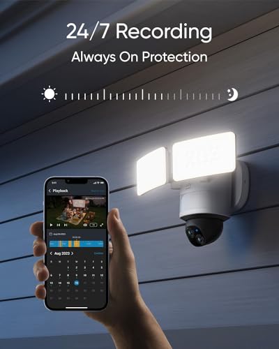 Corded Electric Wireless 2K Dome Security Camera X2919