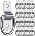 60 Pcs 1/4 Inch Heavy Duty Stainless Steel D Rings P210643
