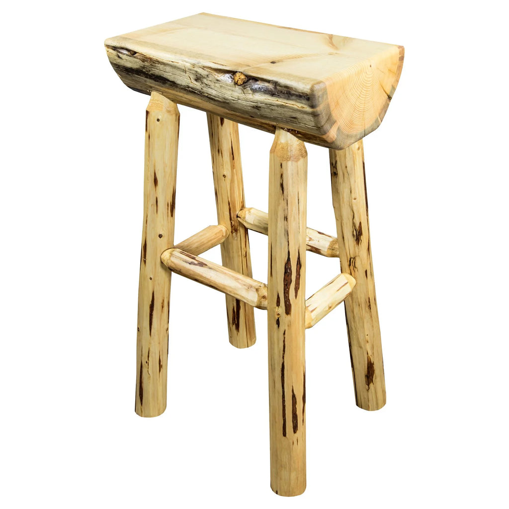 Montana 30 in. Half Log Bar Stool I1567