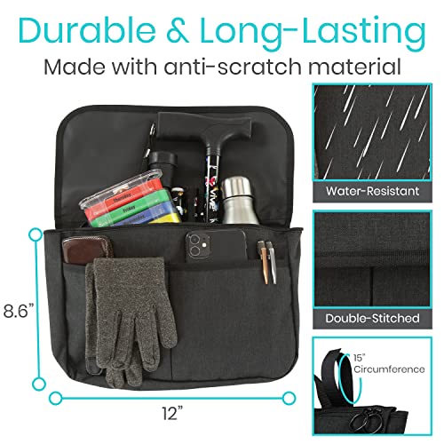 Wheelchair Carry Bag Arm Rest Pouch Side Storage Organizer L225899