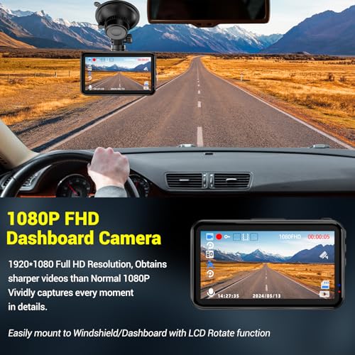 1080P FHD Dash Cam with 32GB Card W8148