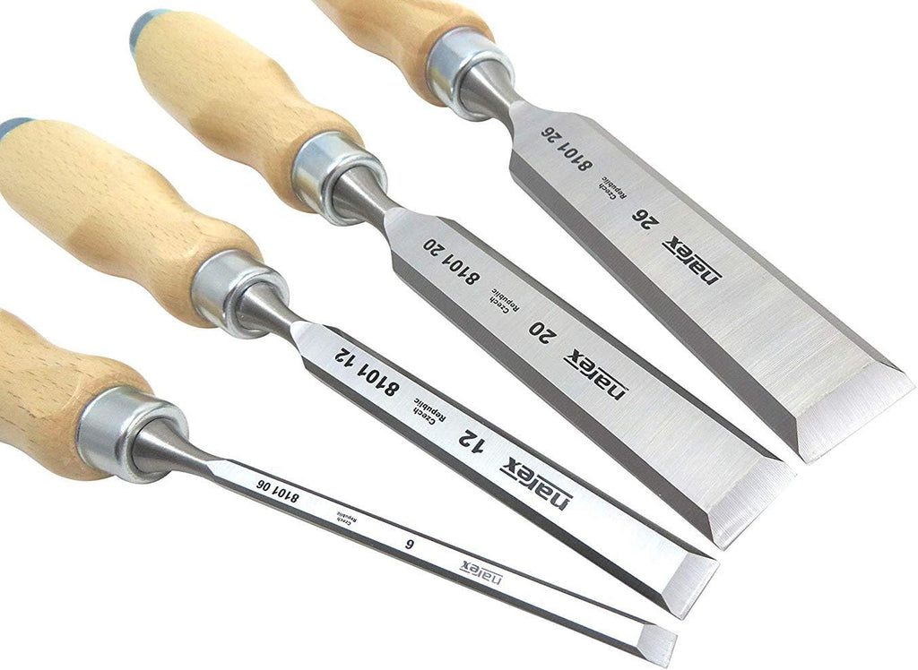 4 pc set 6mm 12mm 20mm 26mm Woodworking Chisels I8873
