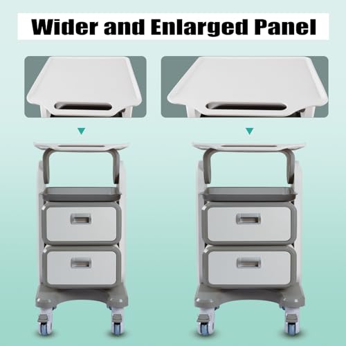 Medical Trolley Cart with Drawers, Rolling Cart with Wheels and Trays, Mobile Utility Cart H83636