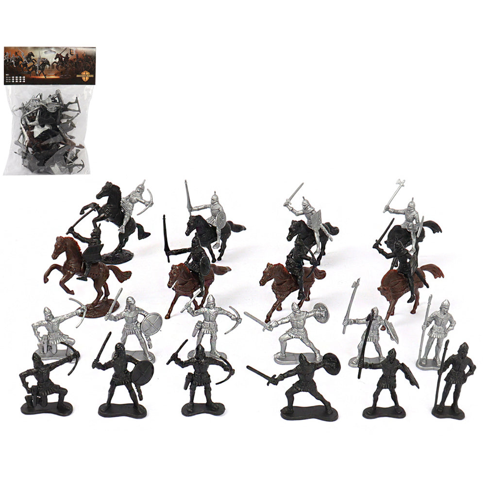 28 Pcs Medieval Toy Soldier Figures G864596