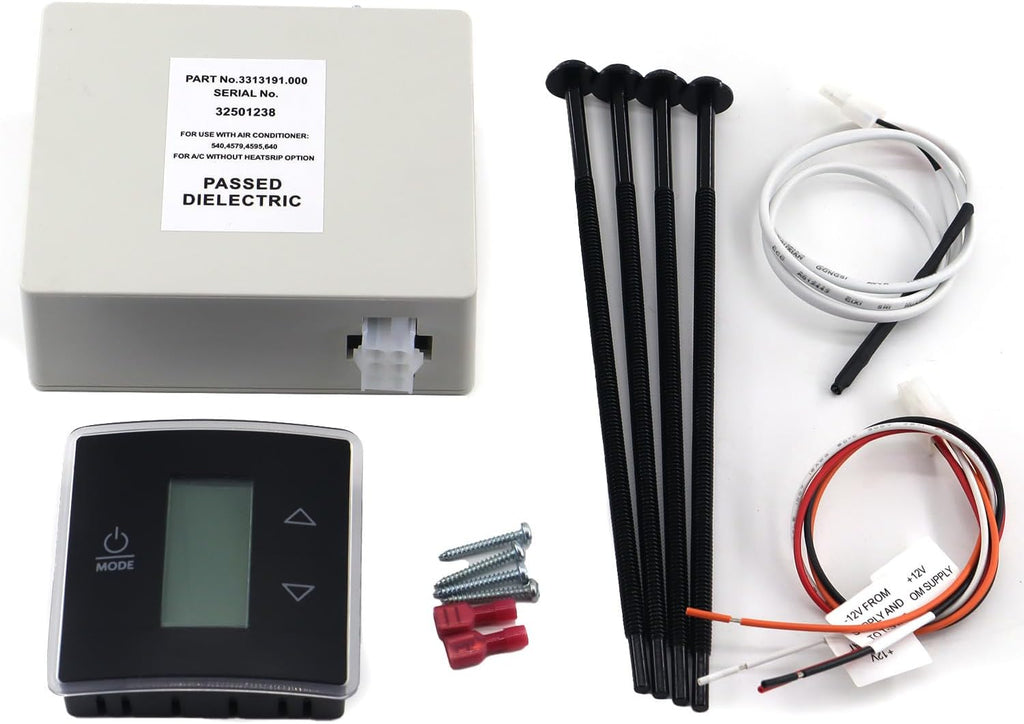 Black Wall Thermostat Relay Box for RV Camper Conditioners A6338