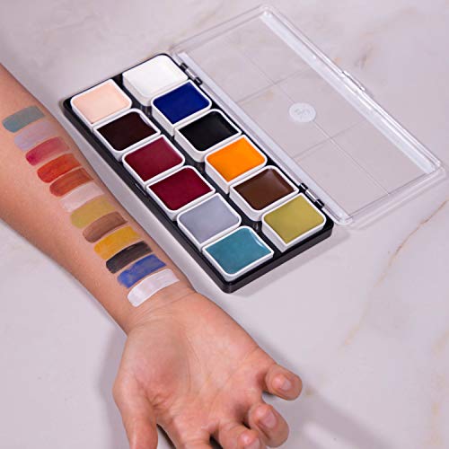 Zombie Alcohol-Activated Palette, Activator, and Remover Kit, Professional SFX Makeup Set R240