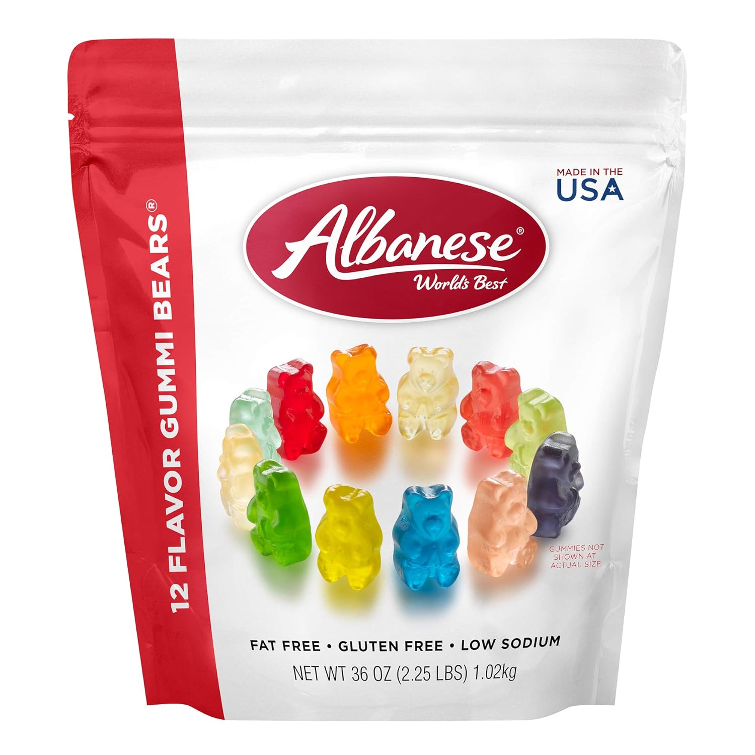 12 Flavor Gummi Bears, 36oz Bag of Candy M881901
