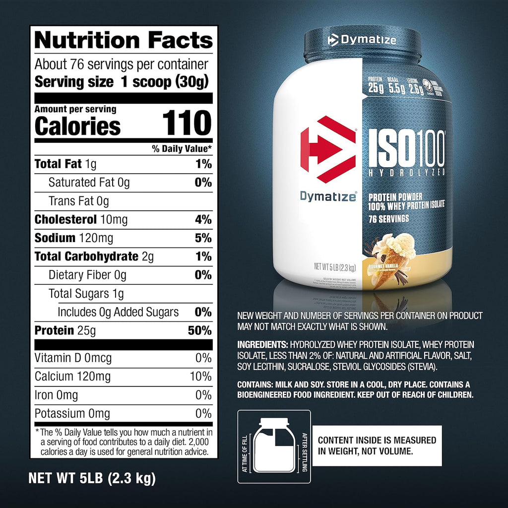Vanilla 5 Pound Whey Protein Powder H55835