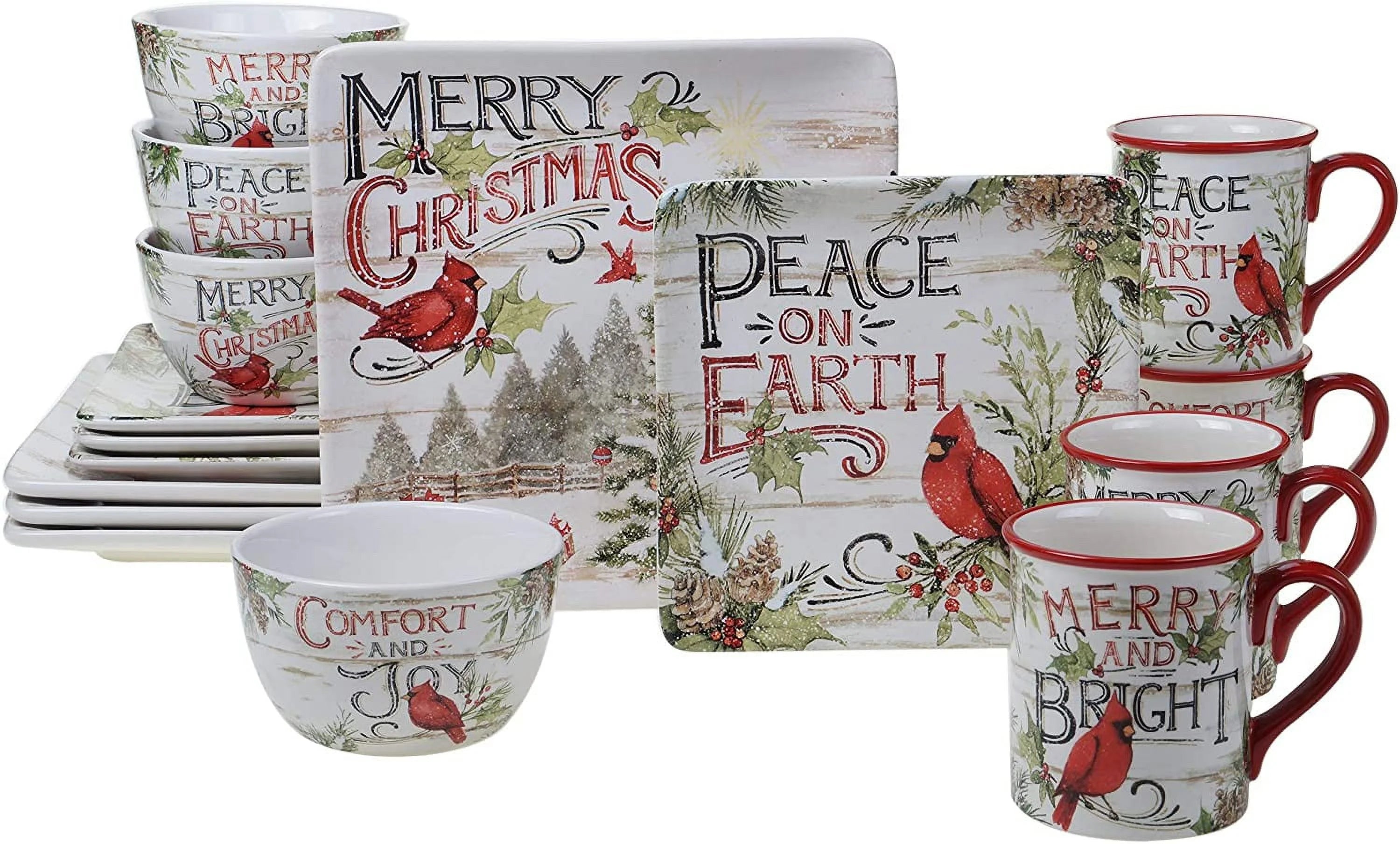 16pc Multicolor Dinnerware S832542