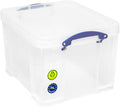 35 Litre Clear Storage Box with 2 Dividers Y473