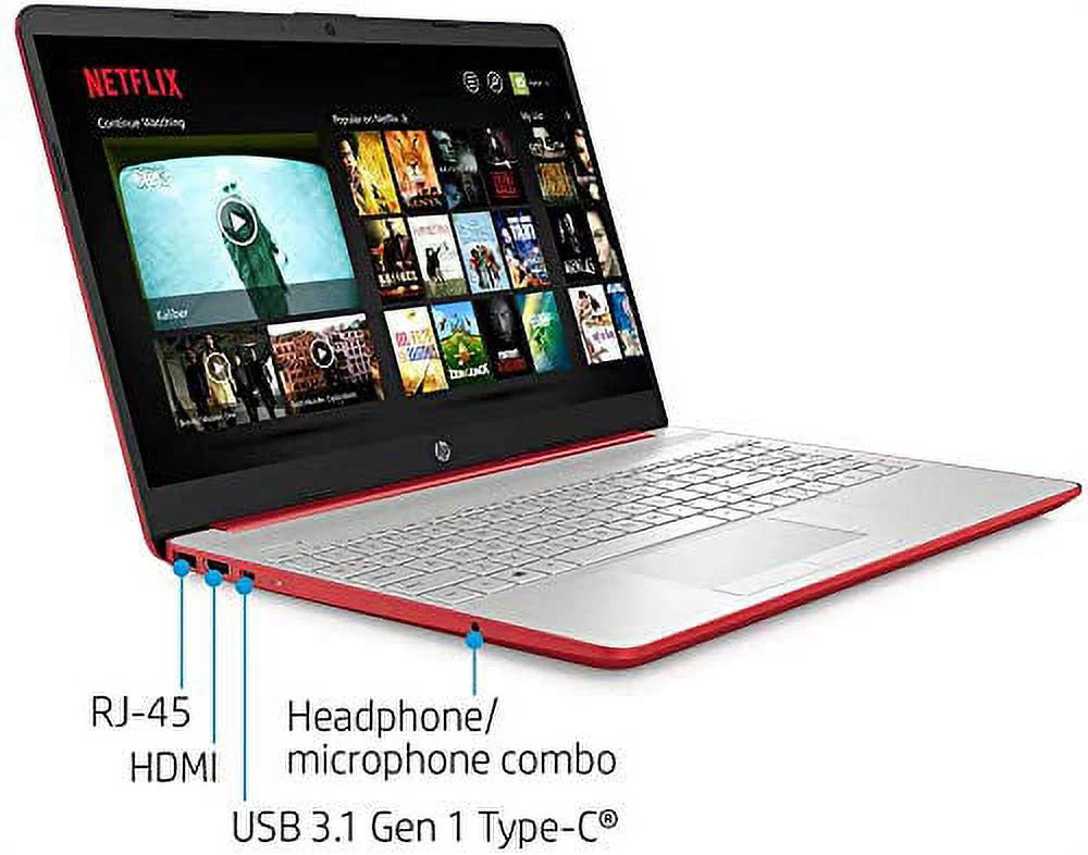 15.6" HD Display Intel Pentium Silver N5000 8GB RAM 256GB SSD Scarlet Red Laptop M7719