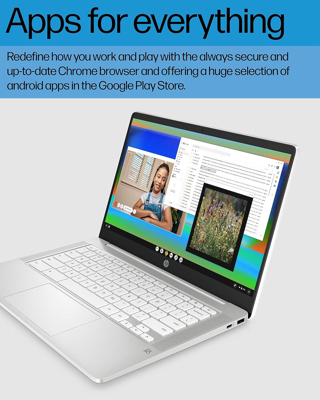 14" HD Display Chromebook Laptop with Intel Celeron N4120, 4 GB RAM, 64 GB eMMC M232217