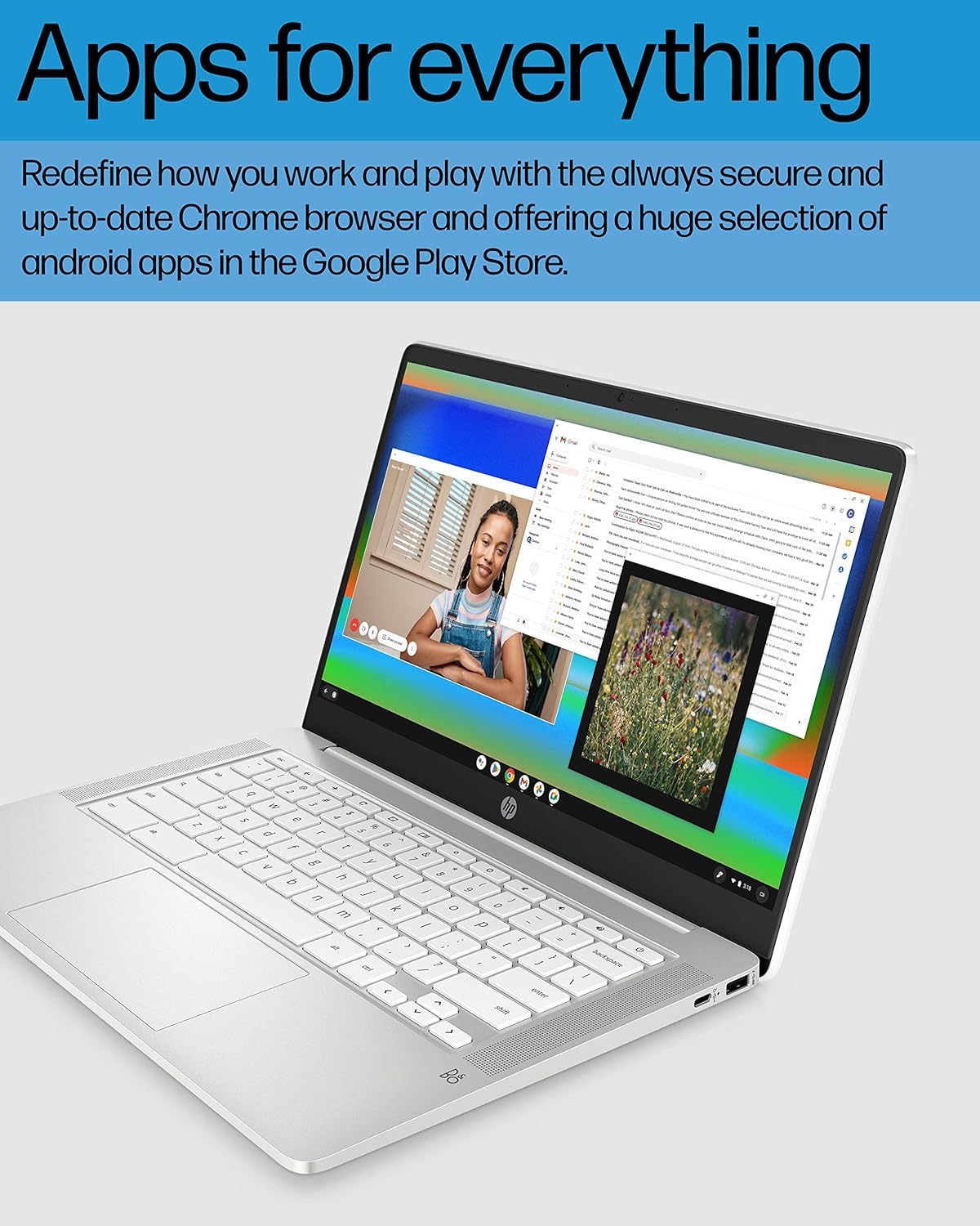 14" HD Display Chromebook Laptop with Intel Celeron N4120, 4 GB RAM, 64 GB eMMC M232217