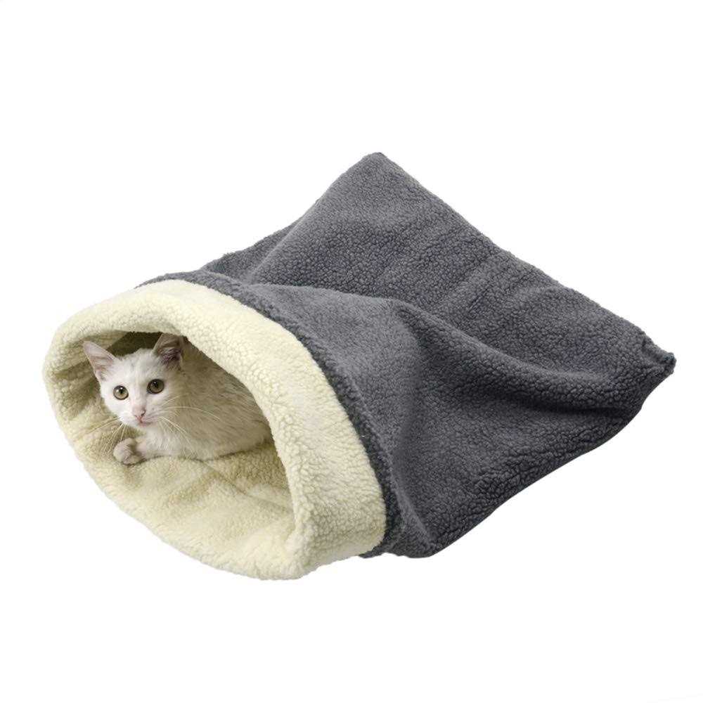 Cat Bed Cave Sleeping Bag Pet Mat Self Warming Pad Sack O12507
