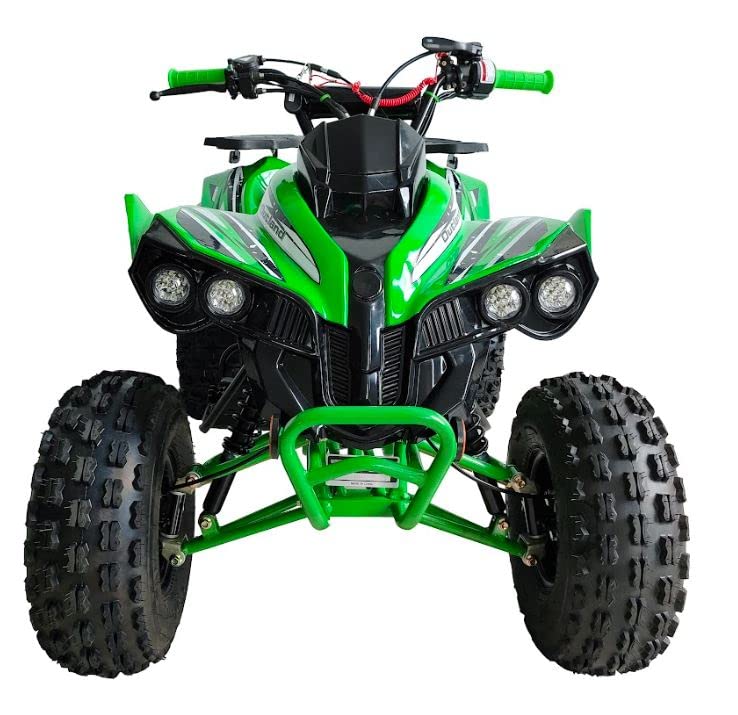 125cc ATV with Reverse Double Headlights Led Gas 4 Wheeler (Green) - Extra Large L9677