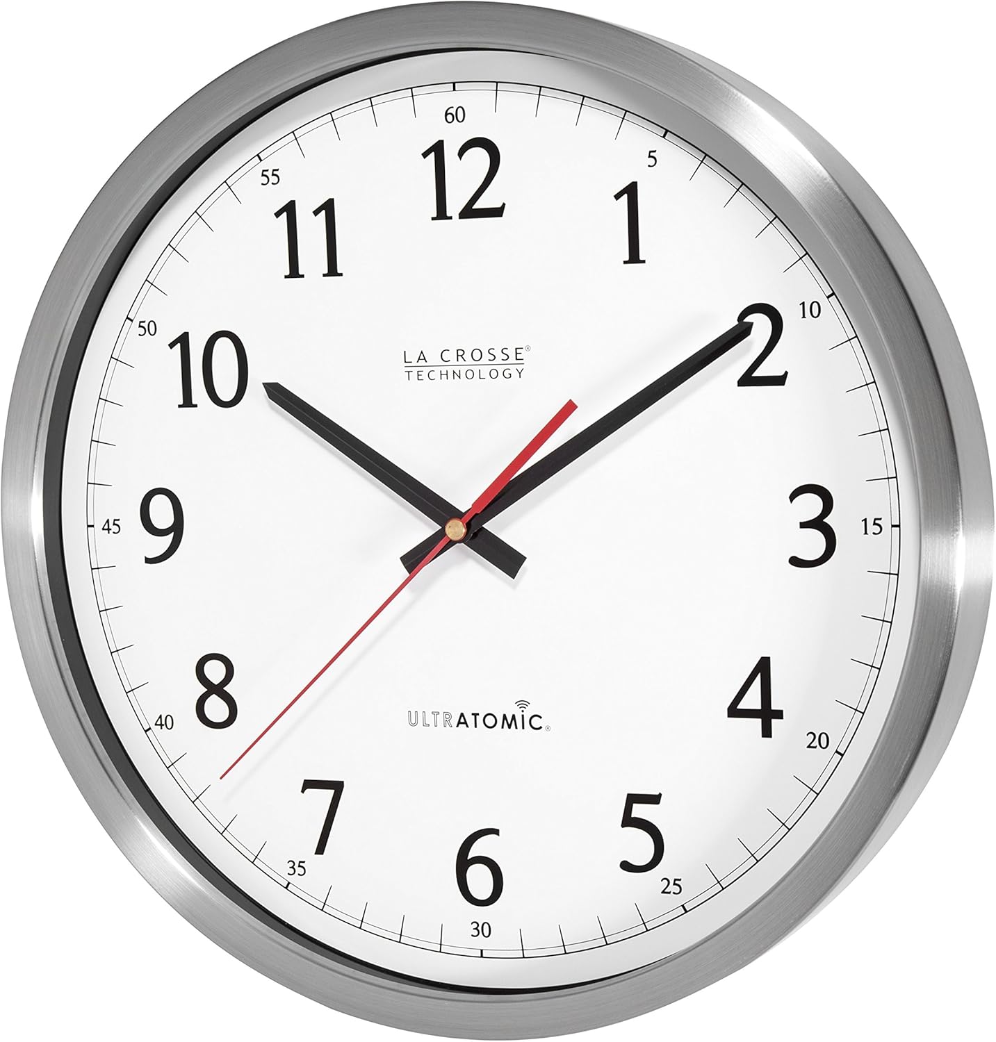 14 Inch Analog Stainless Steel Wall Clock B63930