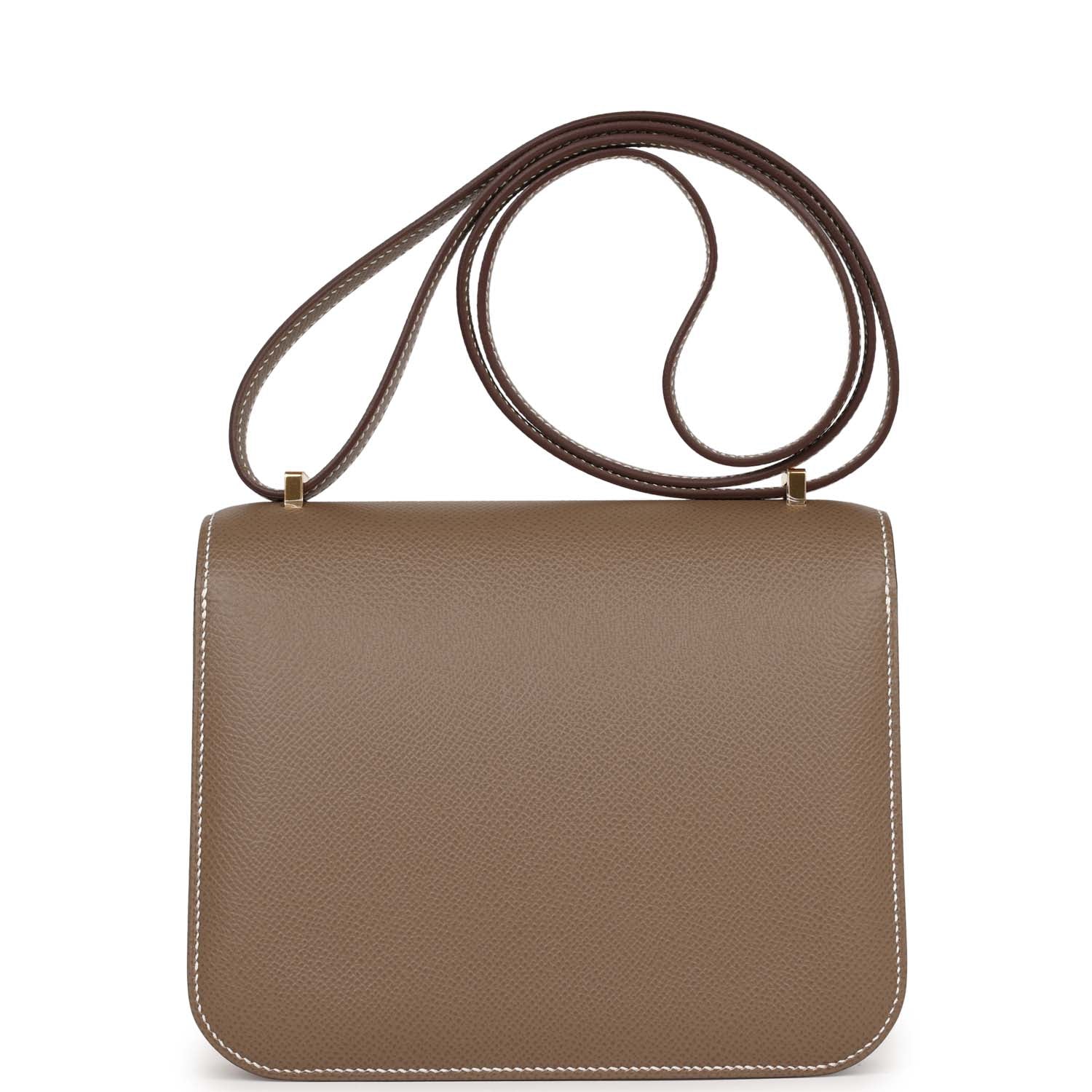 Etoupe Epsom Leather Shoulder Bag K747