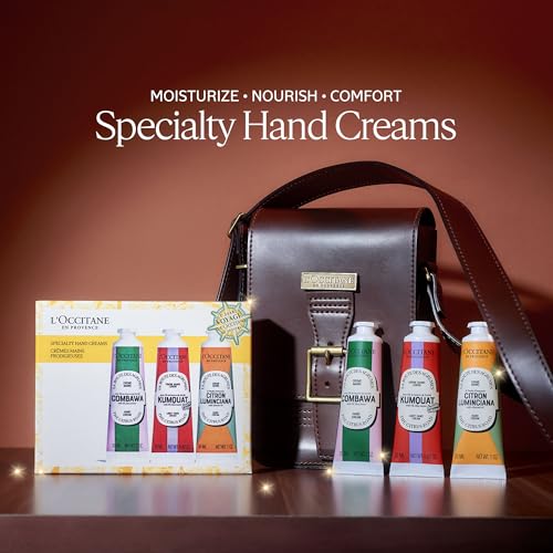 Hand Cream Trio, Peony, Lemon & Vanilla, Travel-Sized Moisturizing Minis Y5819