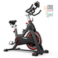 Magnetic Exercise Bike 350 lbs Weight Capacity Indoor Cycling Bike Stationary with Comfortable Seat Cushion Silent Belt Drive H75729
