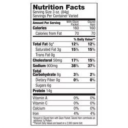 Spiral-Cut Maple Pecan Flavored Double Glazed Ham, 8 - 13 lbs F974074