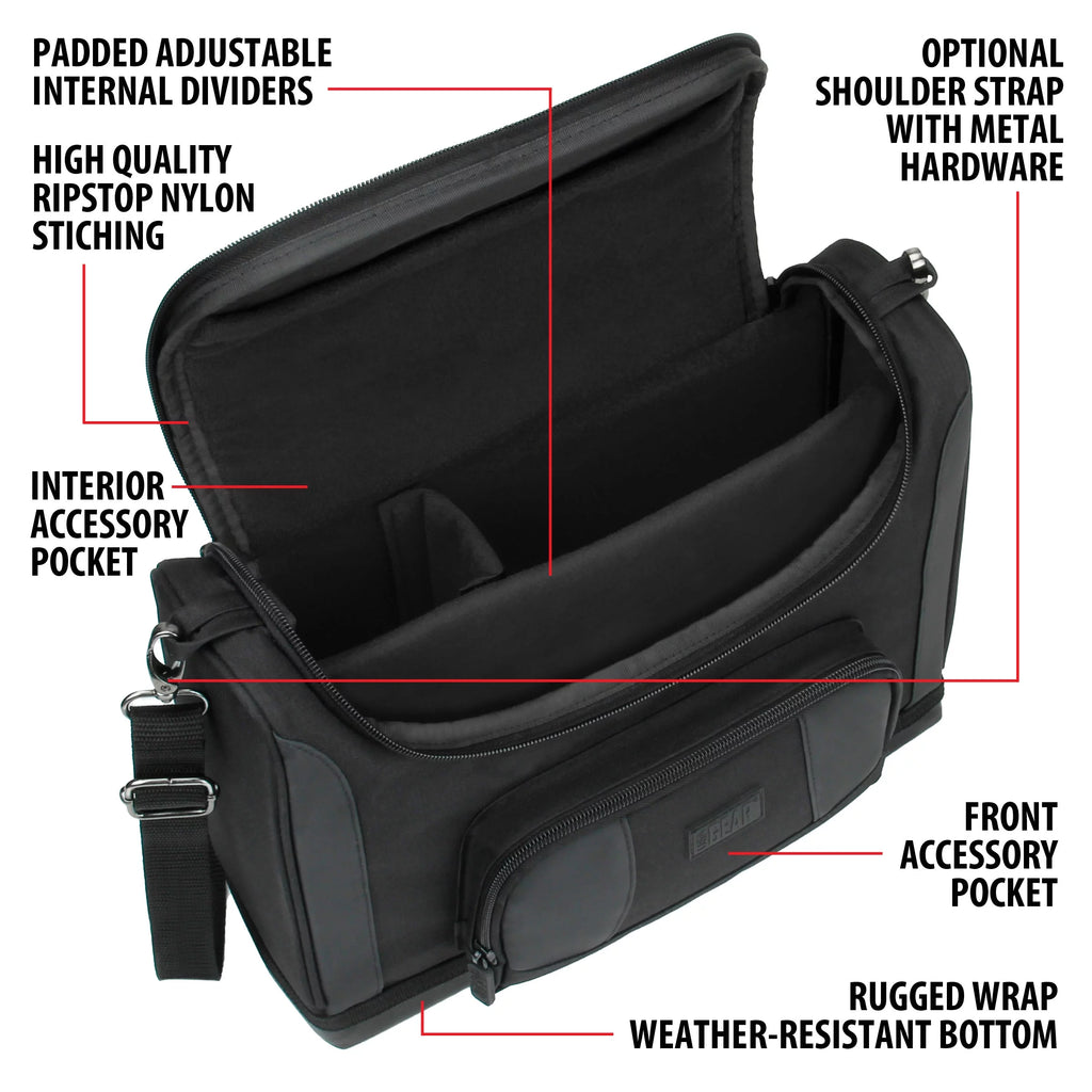 Compact Messenger Bag for 11 Inch iPad Pro and 10.9 Inch iPad Air (Black) V9423