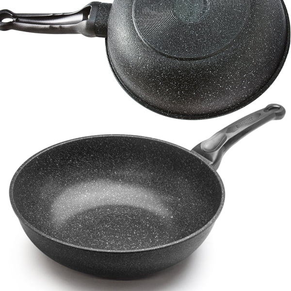 10 inch Cast Aluminum Non-Stick Wok Pan D477