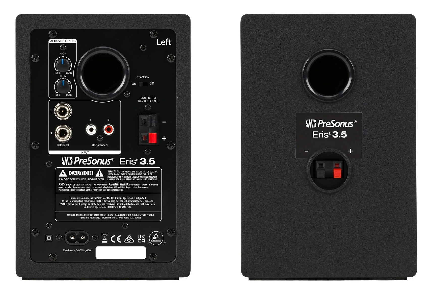 3.5" Studio Monitors Speakers with Recording Microphone K1725