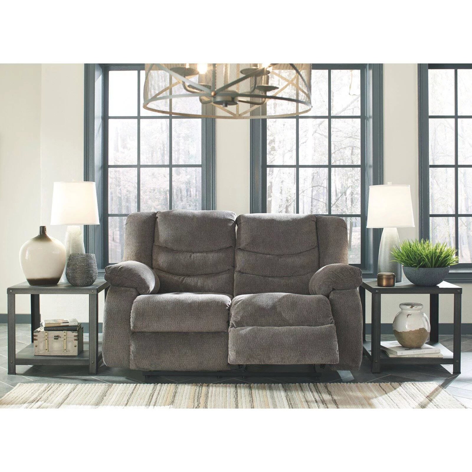 Mocha Reclining Loveseat L55602