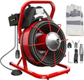 75Ft x 3/8Inch Drain Cleaner Machine, 250W, Portable Electric Drain Auger with Cutters Glove R419151