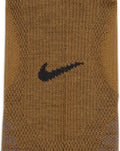 Unisex Dri-Fit Outdoor Cushioned Crew Wool Socks, Brown O1033