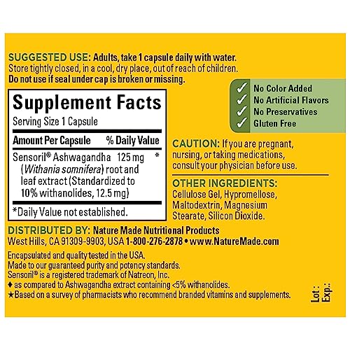 Ashwagandha Capsules 125mg, 60 Capsules (Pack of 2) L952