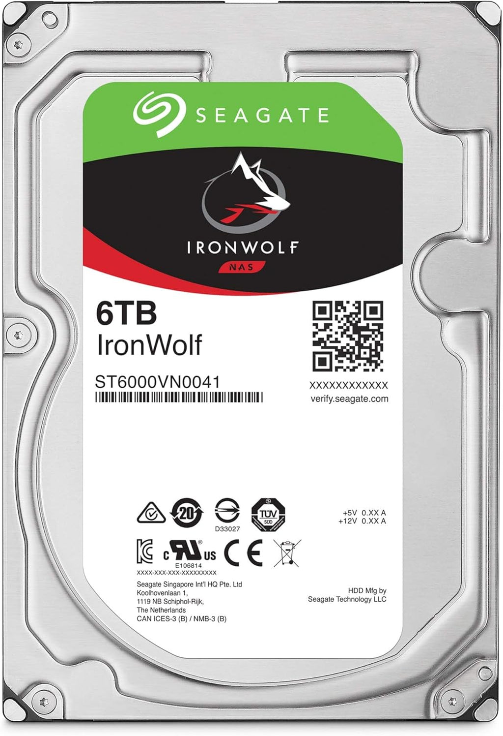 6TB NAS Internal Hard Drive HDD 3.5 Inch SATA 7200 RPM 256MB Cache I79729