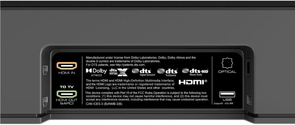5.1.2 Home Theater 40" Soundbar Dolby Atmos and DTS:X J7824