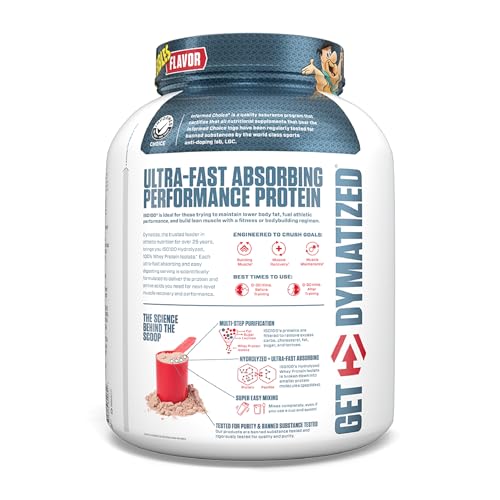 Dymatize x Fruity Pebbles ISO100 Whey Protein Powder Isolate, 25g of Protein, 20 Servings, 5.5g BCAAs, 120 Cal., Gluten Free, 1g Fat, 1g Sugar, 2g Carb Q11063
