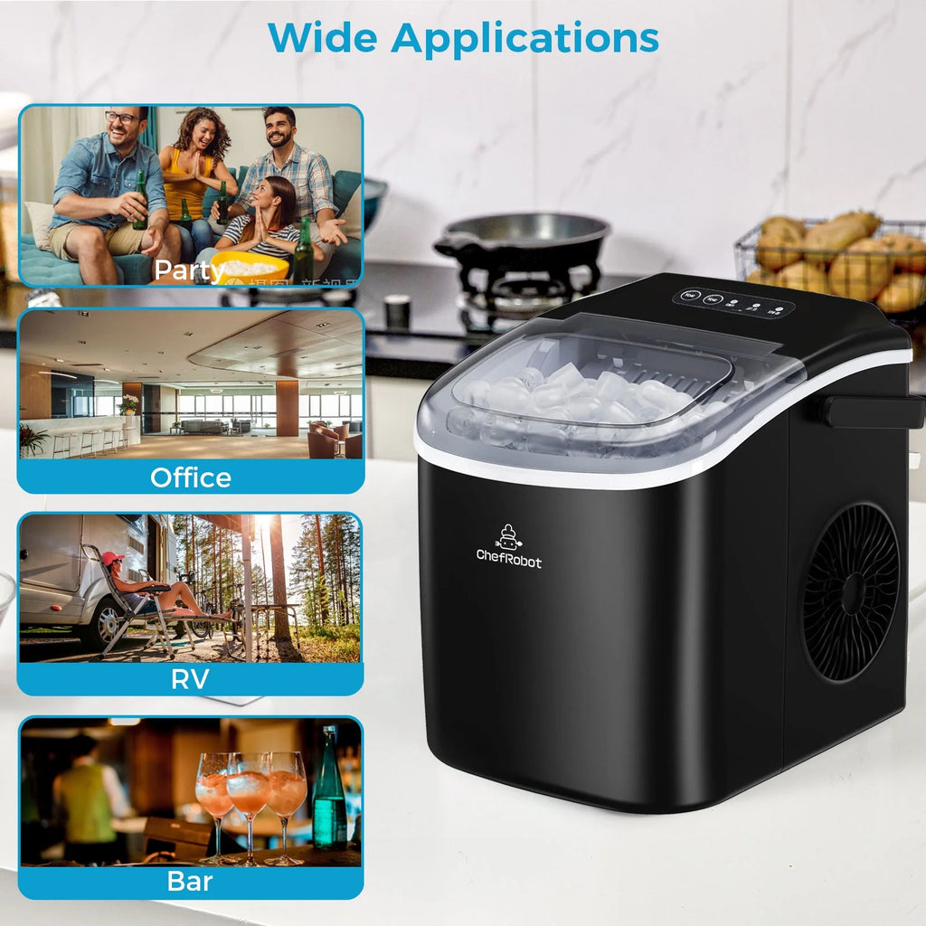 Black Self-Cleaning Ice Maker F961479