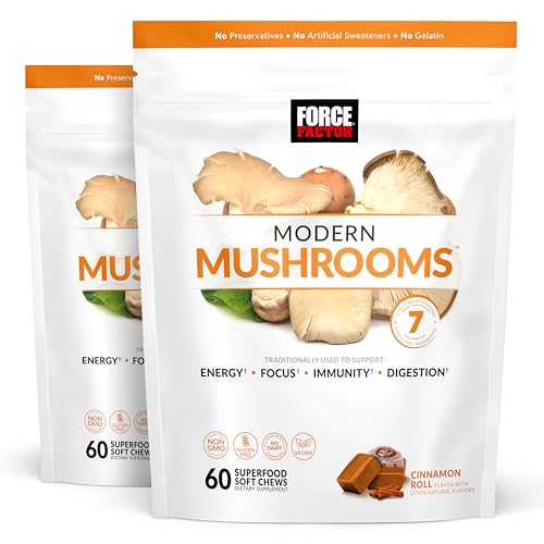Mushroom Supplement with Lions Mane, Turkey Tail, & Cordyceps, 90 Vegetable Capsules W313371