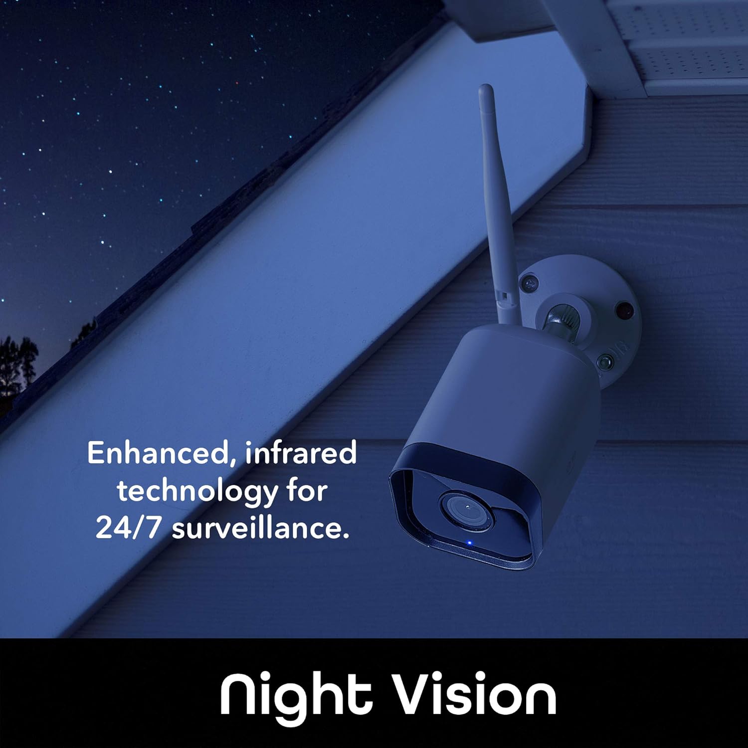 2 Pack 1080p Outdoor Security Camera with Night Vision and Motion Detection S87834